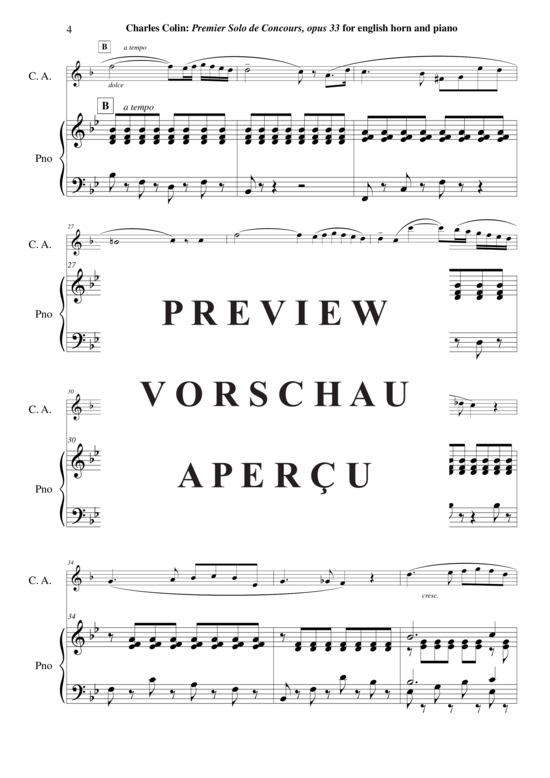 gallery: Solo de Concours no. 1 , , (Englischhorn + Klavier)
