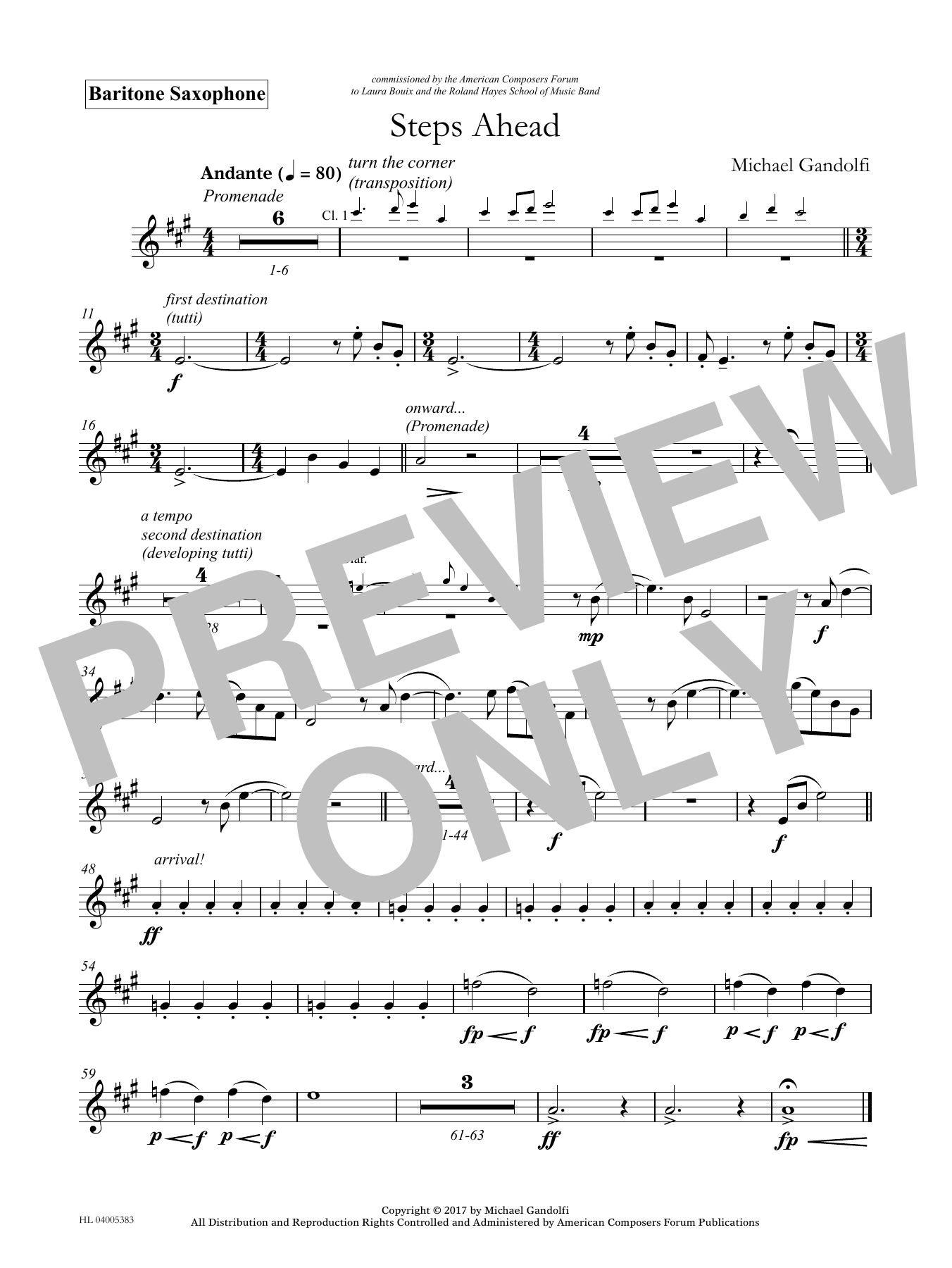 Product picture to: Steps Ahead - Eb Baritone Saxophone