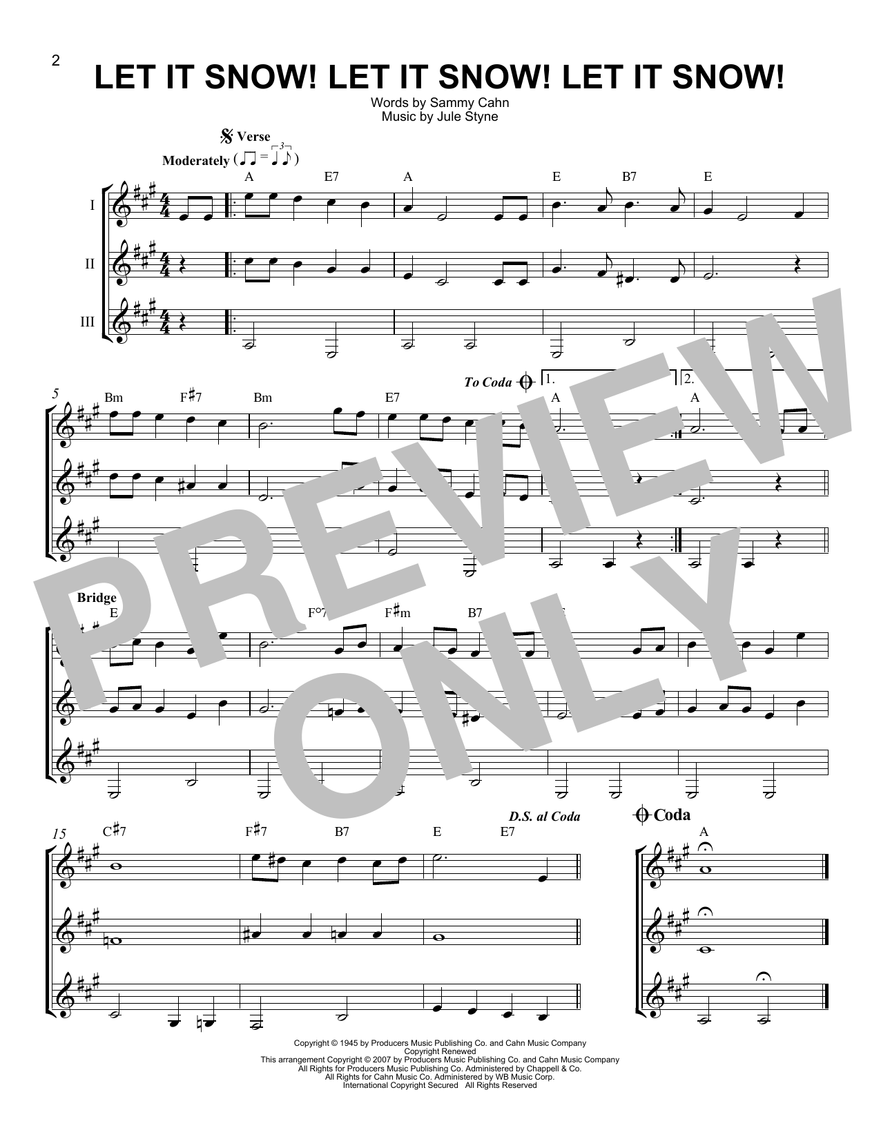 Produktgalerie: Seite 1 von 1 Let It Snow! Let It Snow! Let It Snow!, Sammy Cahn & Julie Styne, Gitarre