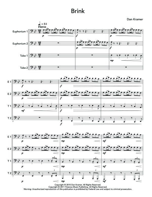 Product gallery: Page 1 of 11 Brink, , (Tuba Quartett EETT)