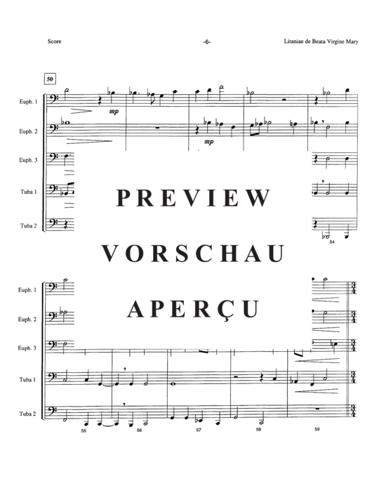 Product gallery: Page 8 of 21 Lianiae de Beata Virgine Mary , , (Tuba Quintet EEETT)