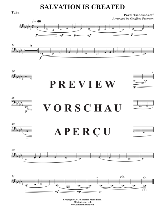 Produktgalerie: Seite 12 von 12 Salvation is Created , , (Blechbläser-Quintett)