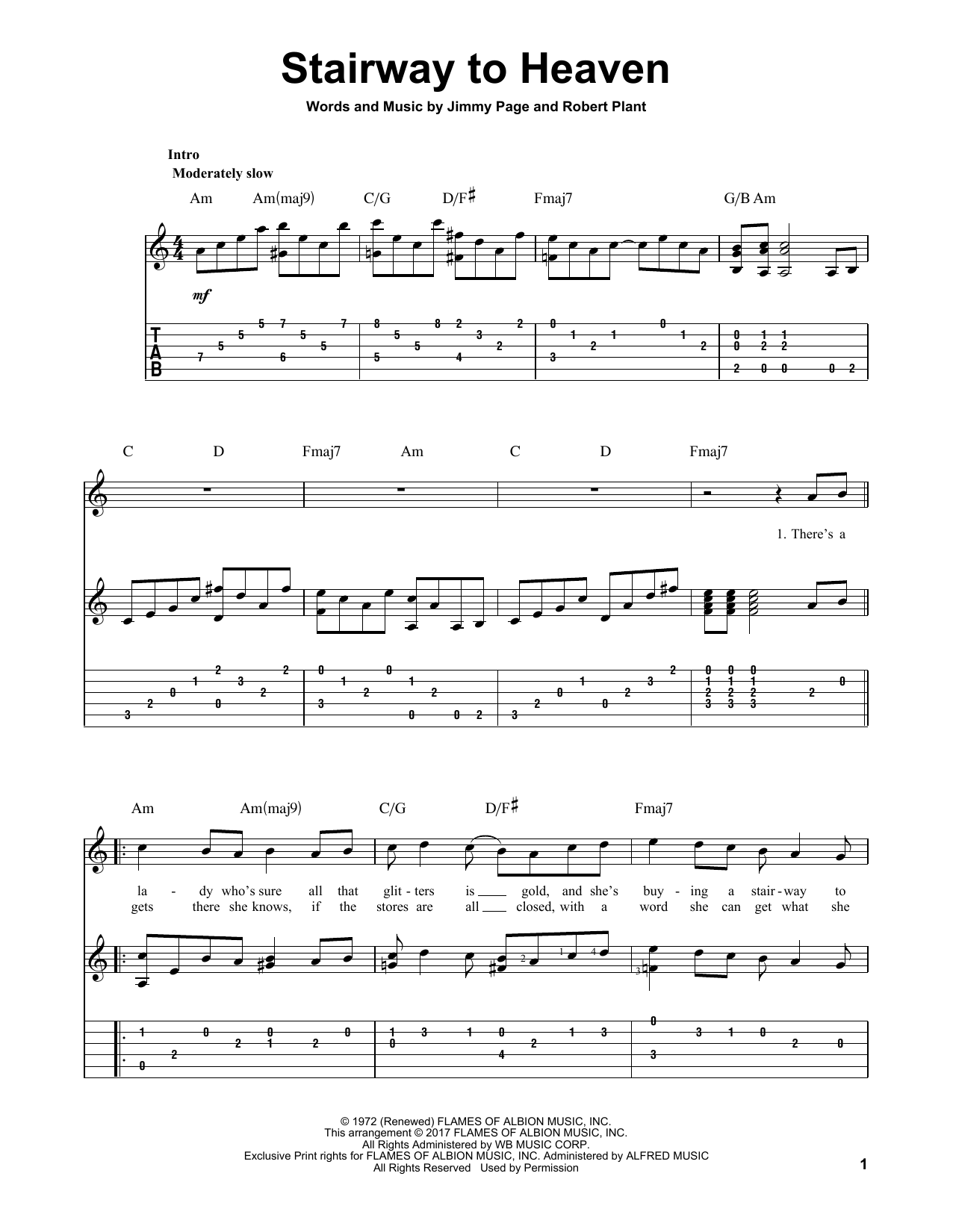 Produktgalerie: Seite 1 von 1 Stairway To Heaven, Led Zeppelin, Gitarre