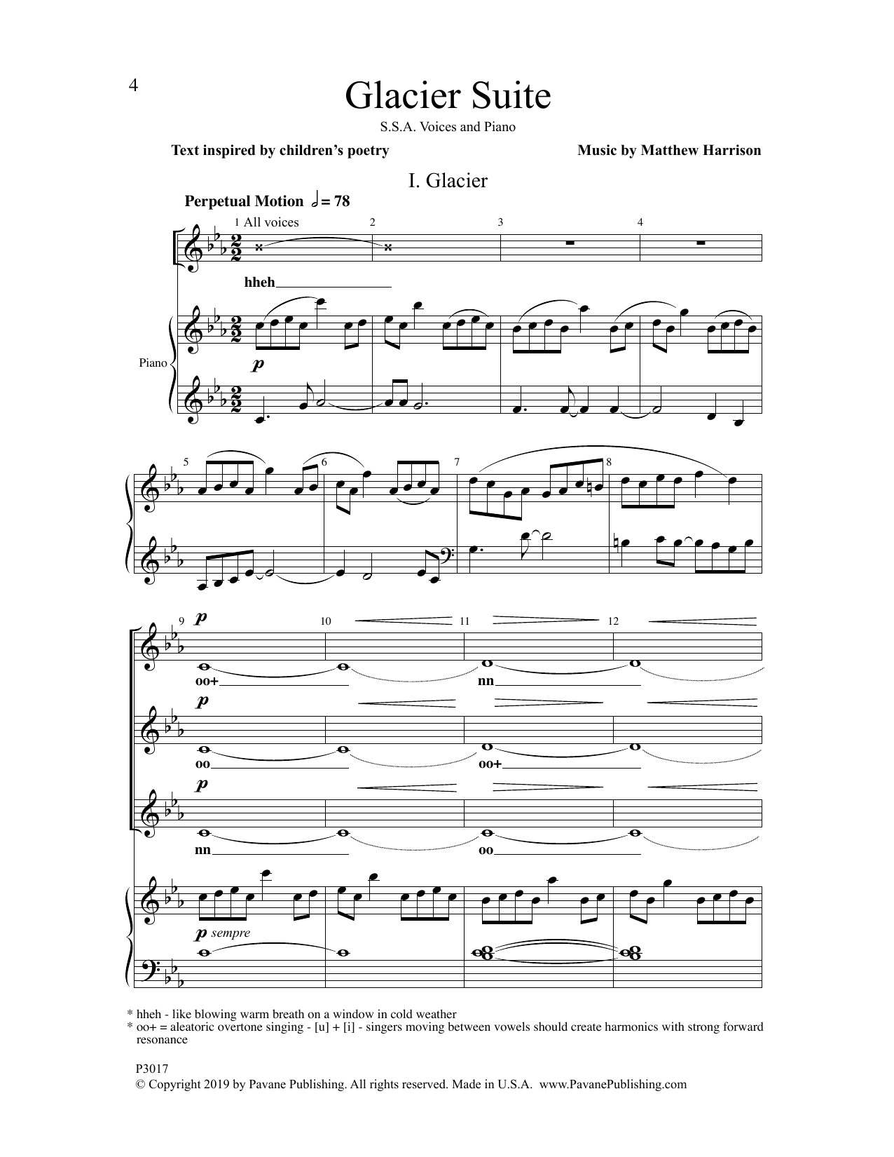 Produktgalerie: Seite 1 von 1 Glacier Suite, Matthew Harrison, Chor