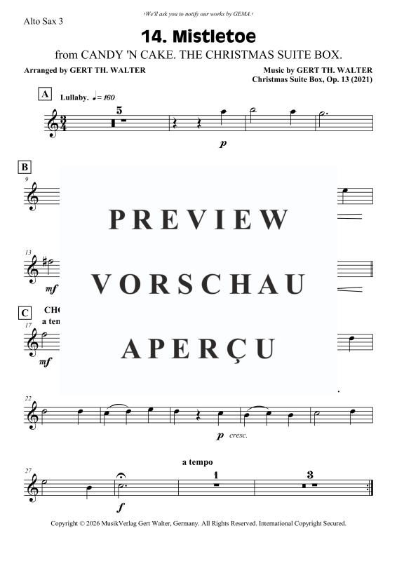 Produktgalerie: Seite 8 von 10 Mistletoe, , Saxophon Quartett