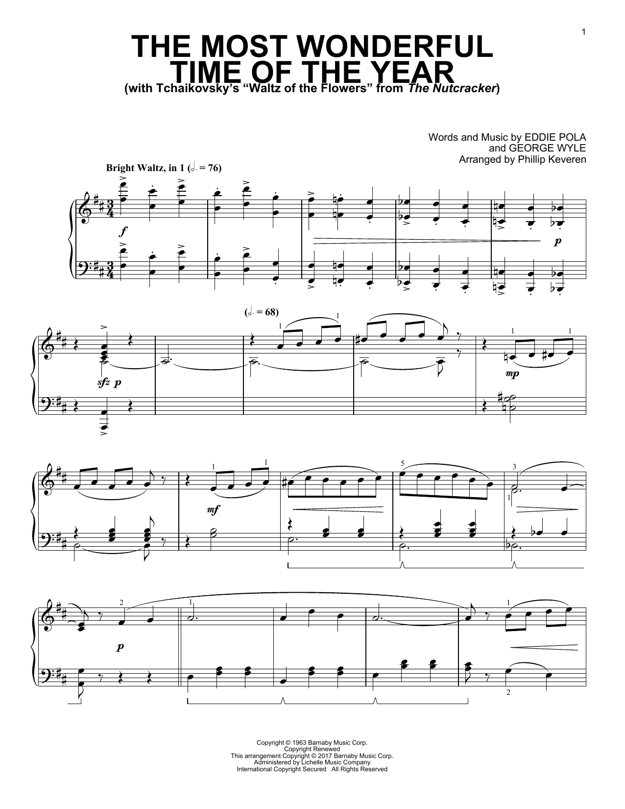 Product gallery: Page 1 of 1 The Most Wonderful Time Of The Year [Classical version] (arr. Phillip Keveren), George Wyle