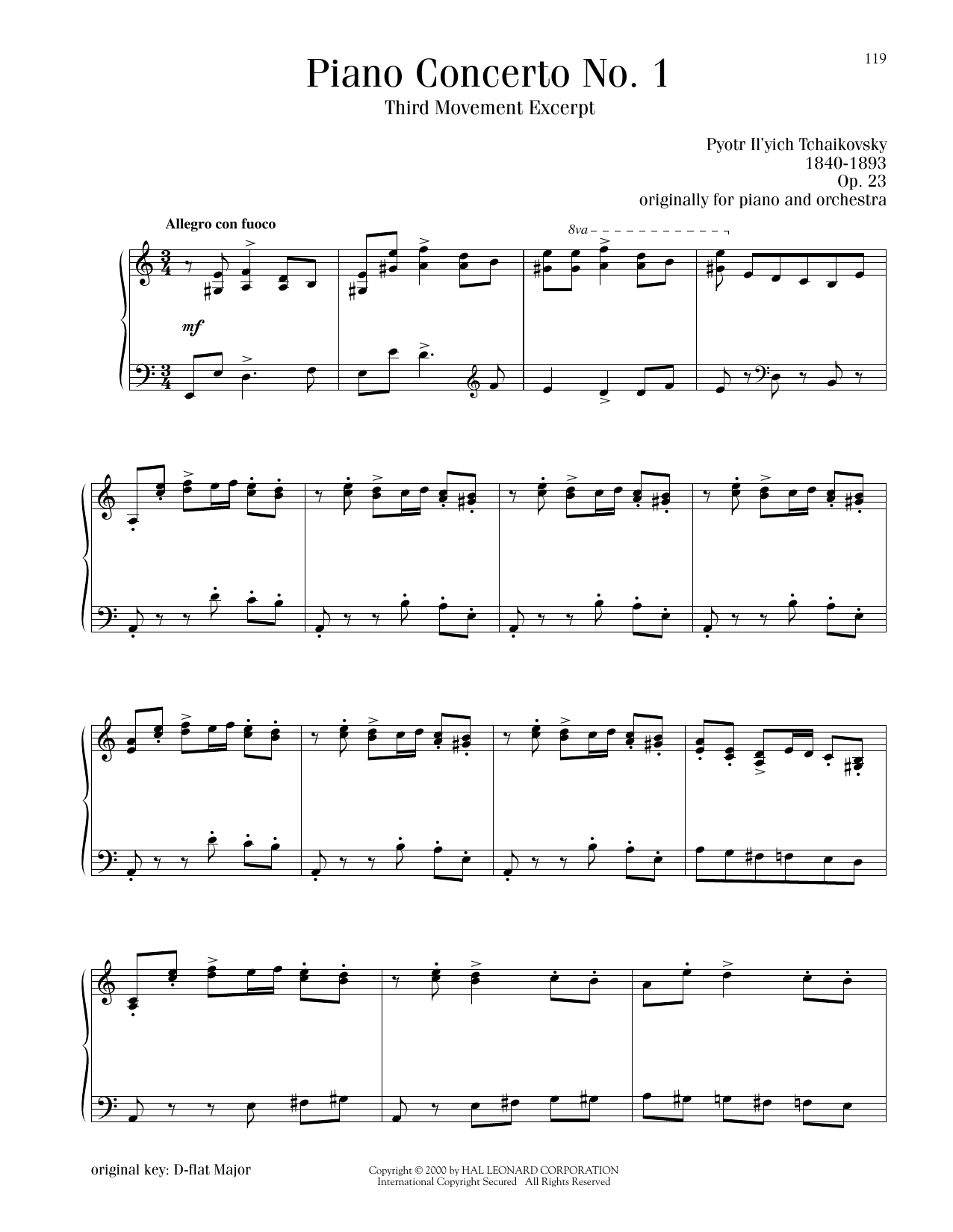 Produktbild zu: Piano Concerto No. 1 In B-Flat Minor, Op. 23, Third Movement Excerpt