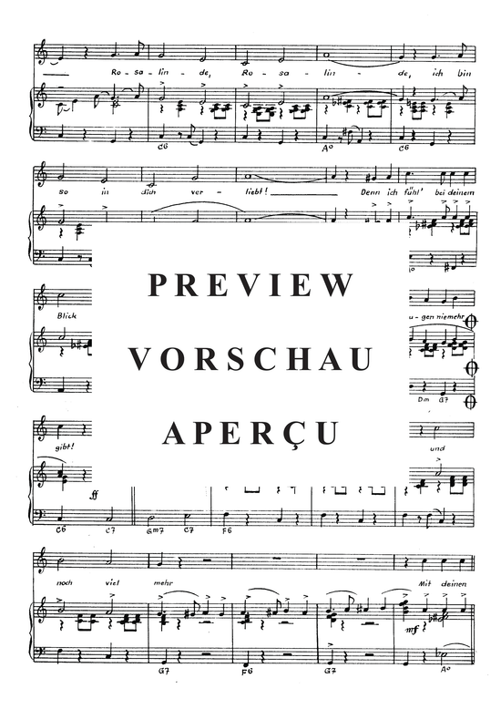 Produktgalerie: Seite 4 von 4 Rosalinde, , Klavier und Gesang