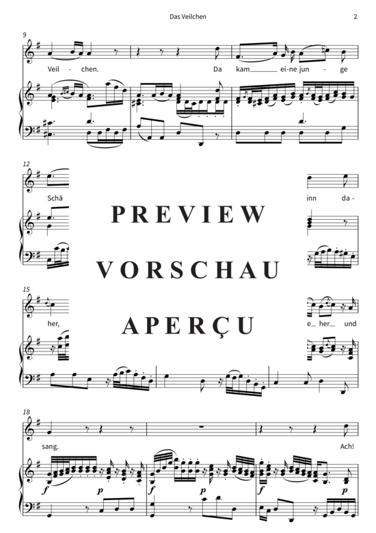 Product gallery: Page 5 of 8 Das Veilchen , , Piano Solo