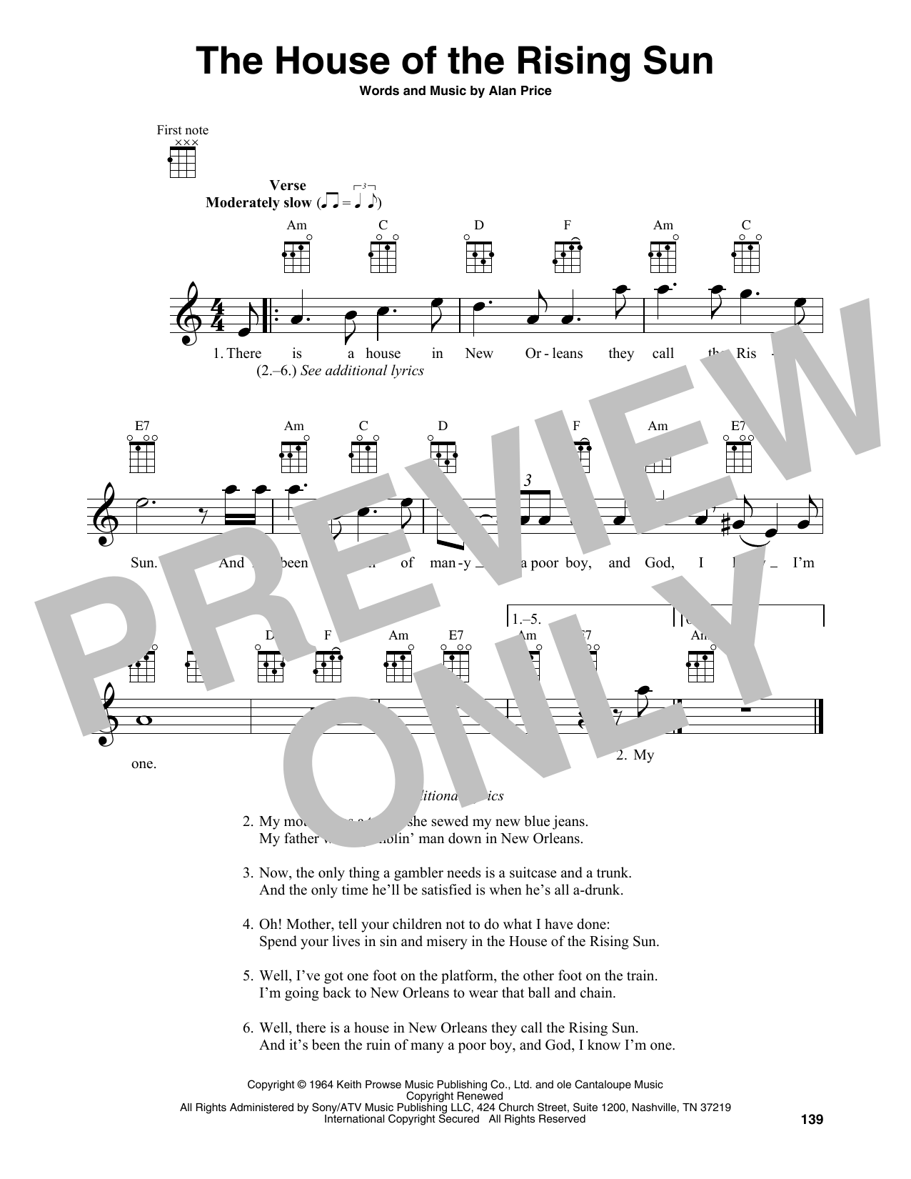Product gallery: Page 1 of 1 The House Of The Rising Sun, The Animals
