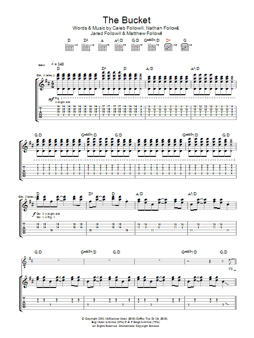 Product gallery: Page 1 of 1 The Bucket, Kings Of Leon
