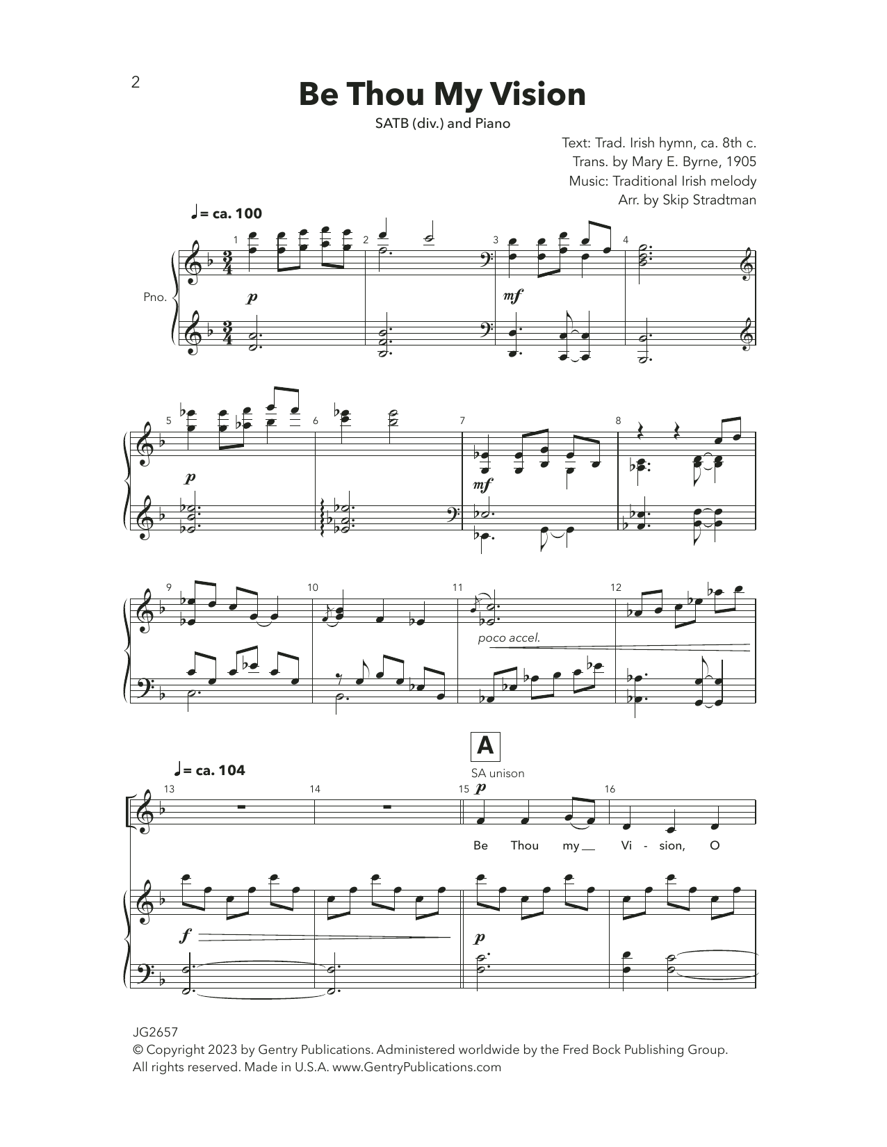 Produktbild zu: Be Thou My Vision