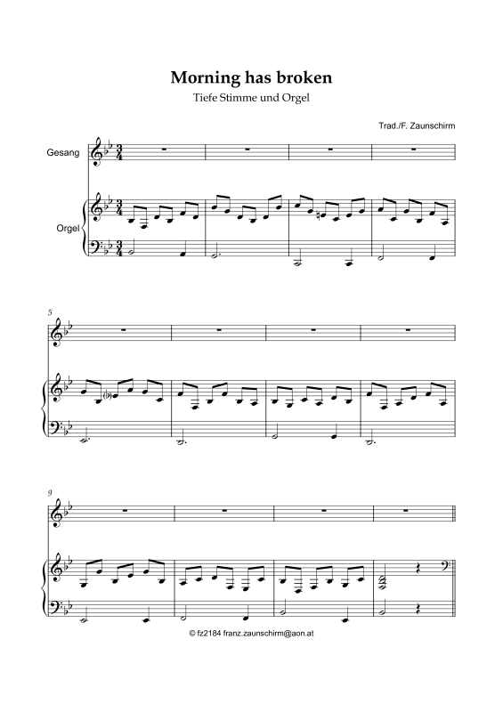 Produktbild zu: Morning has brokenTraditional