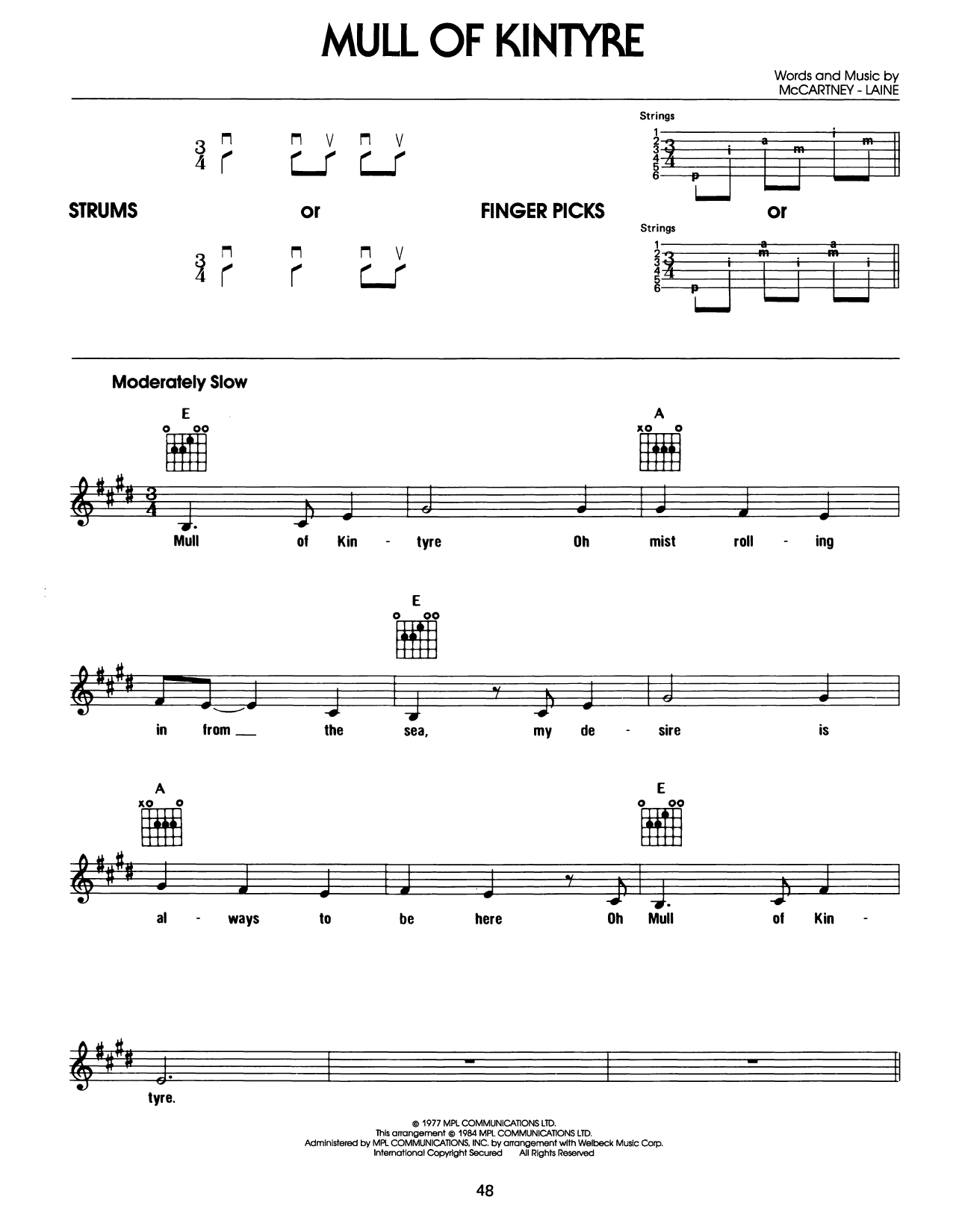Produktgalerie: Seite 1 von 1 Mull Of Kintyre, Wings, Gitarre