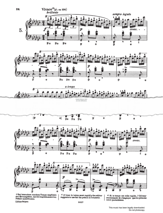 Produktgalerie: Seite 1 von 1 Etüde Op.10 No.5, Frederic Chopin, Klavier