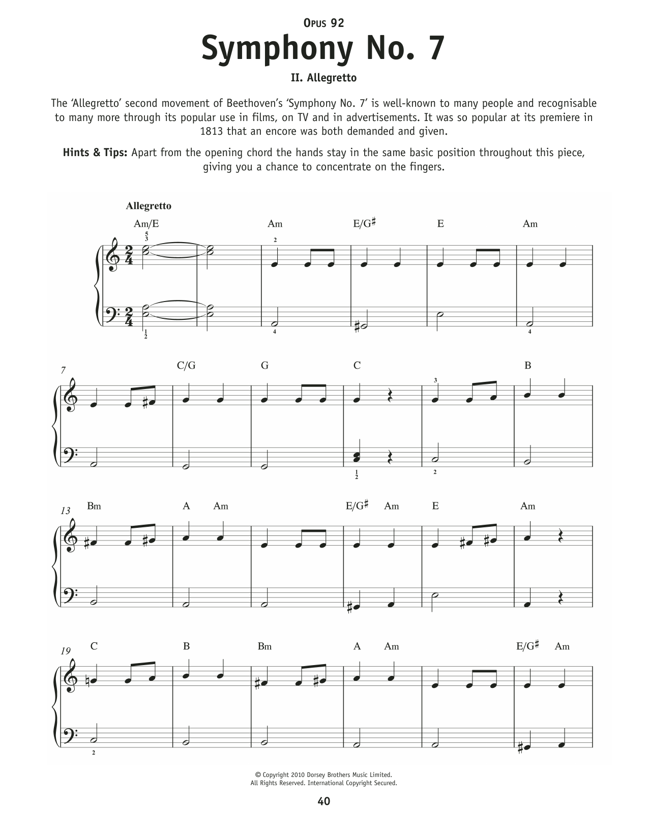 Produktbild zu: Symphony No. 7 In A Major, Op. 92