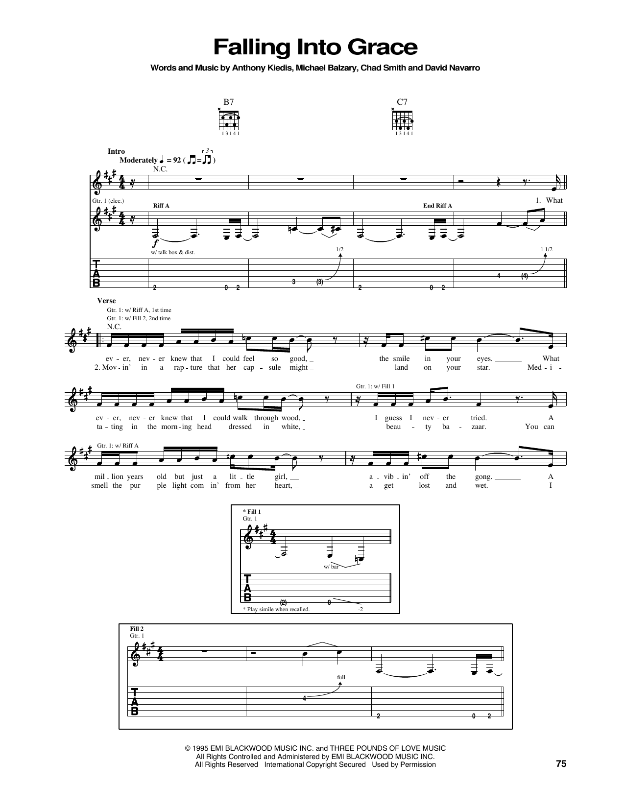Product gallery: Page 1 of 1 Falling Into Grace, Red Hot Chili Peppers
