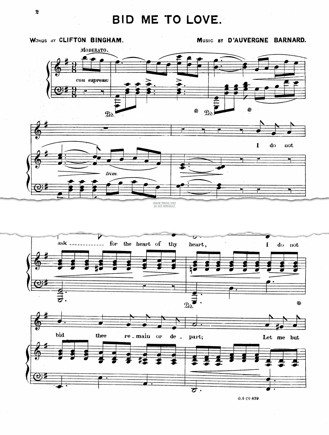 Product gallery: Page 1 of 1 Bid Me To Love, D'Auvergne Barnard