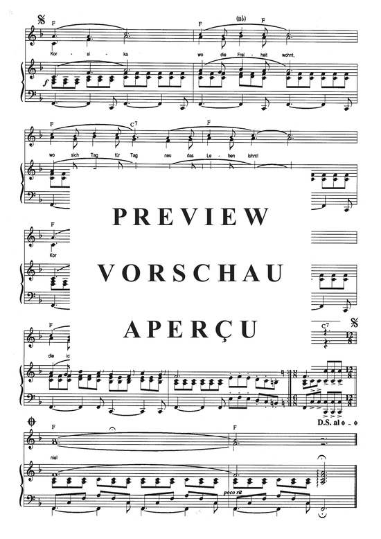 Produktgalerie: Seite 5 von 5 Korsika, Mathieu, 	Mireille, Klavier und Gesang