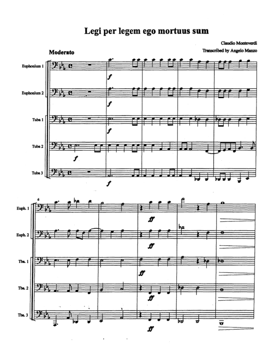 Product picture to: Legi Per Legem ego Mortuus Sum Claudio Monteverdi
