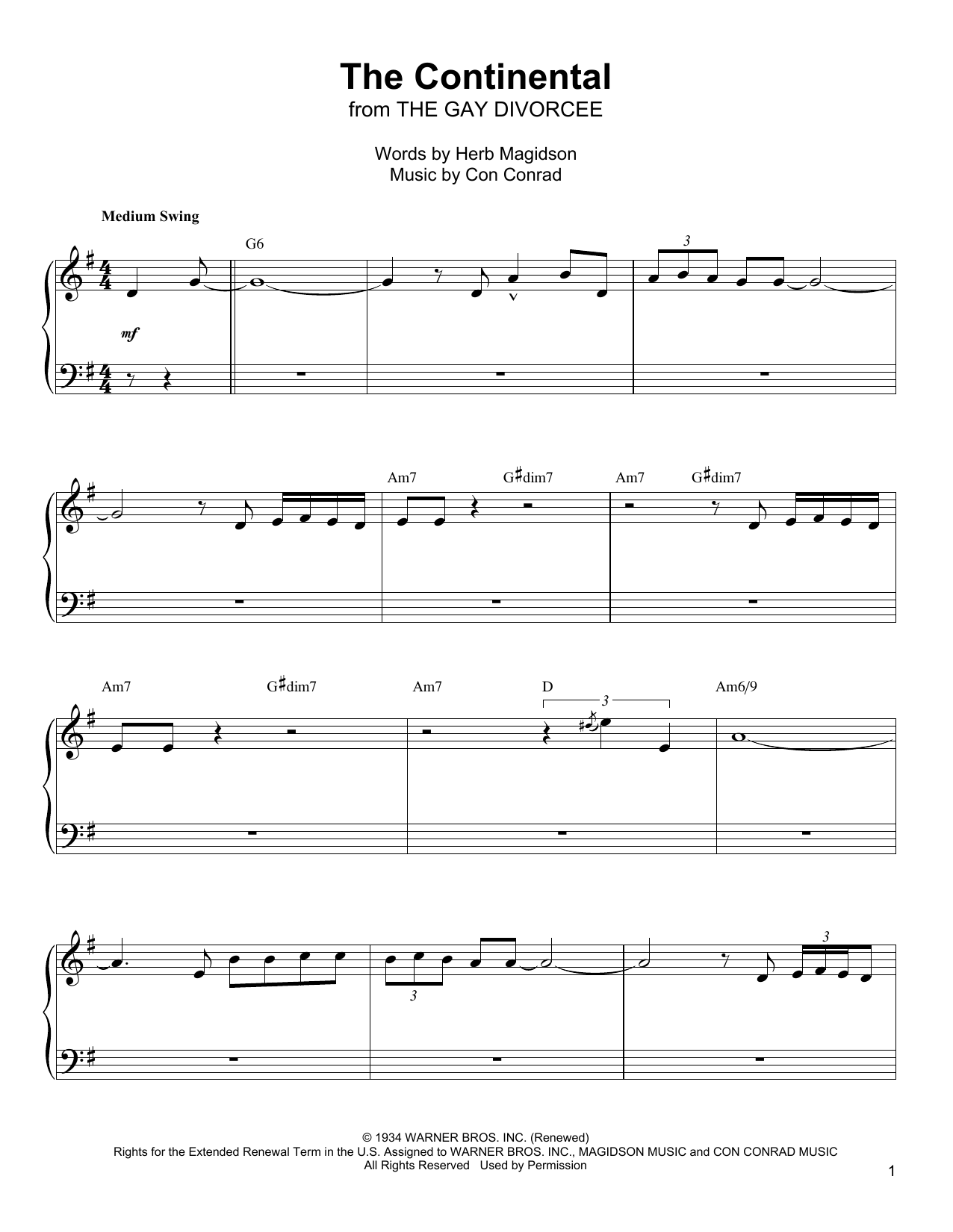 Product gallery: Page 1 of 1 The Continental, Oscar Peterson