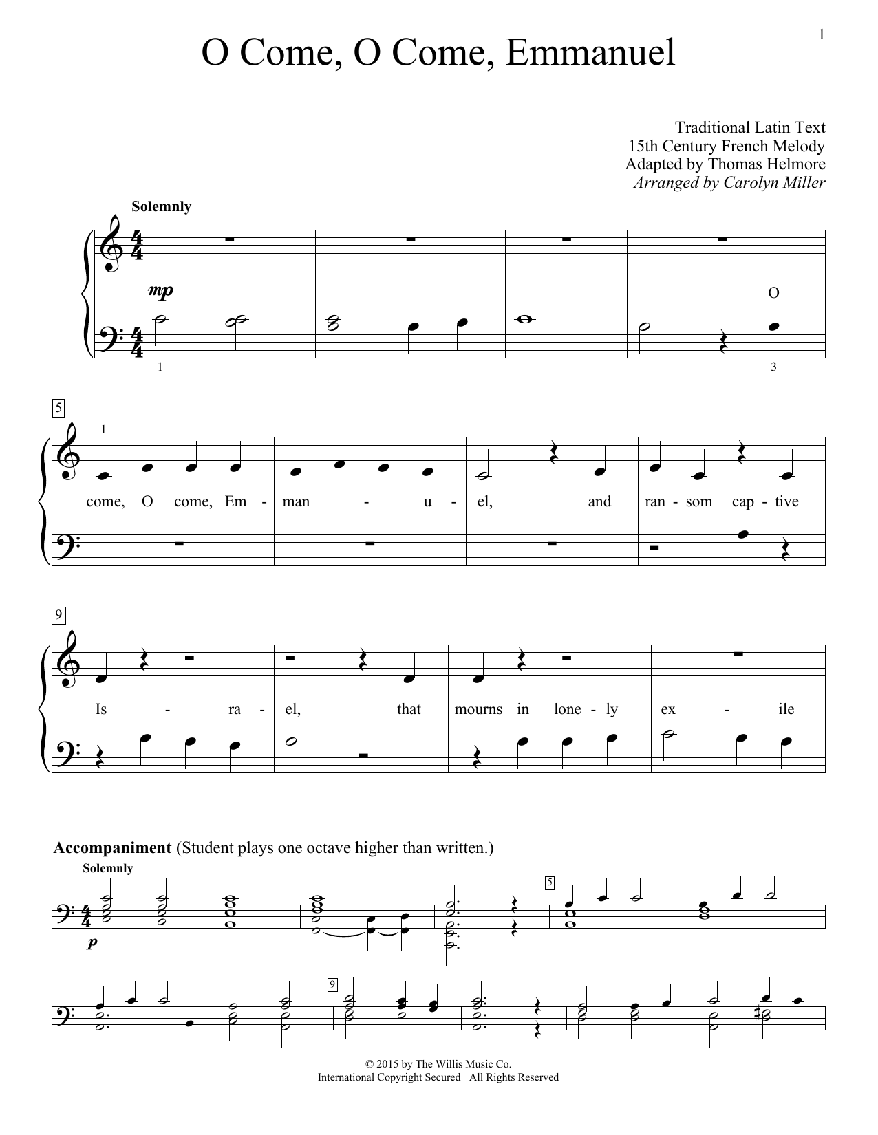 Produktbild zu: O Come, O Come, Emmanuel