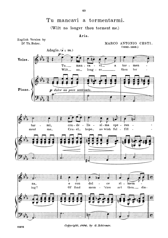 Product picture to: Tu mancavi a tormentarmiMarco Antonio Cesti