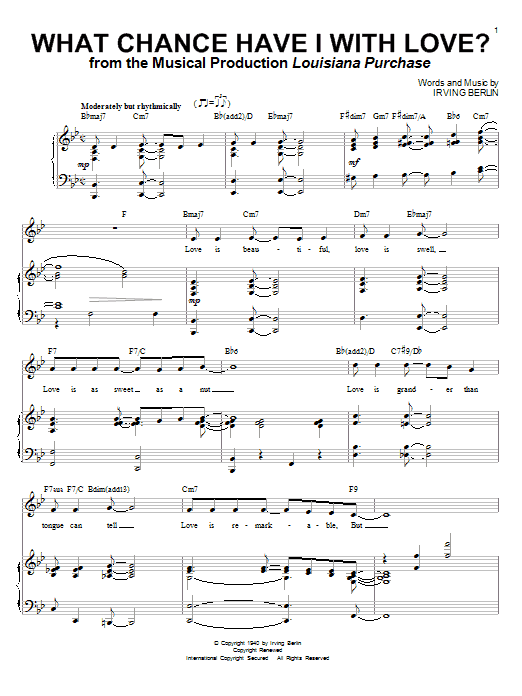 Produktbild zu: What Chance Have I With Love?