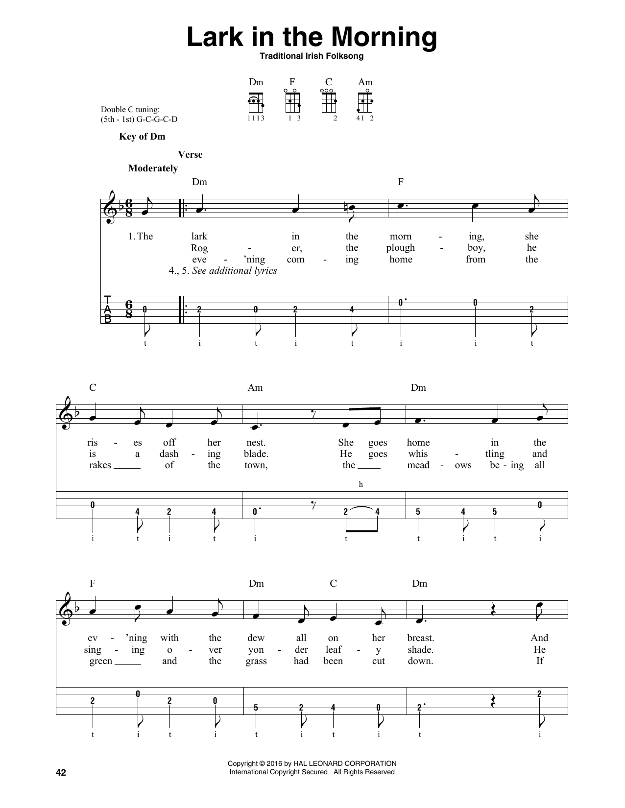 Product gallery: Page 1 of 1 Lark In The Morning, Traditional Irish Folk Song
