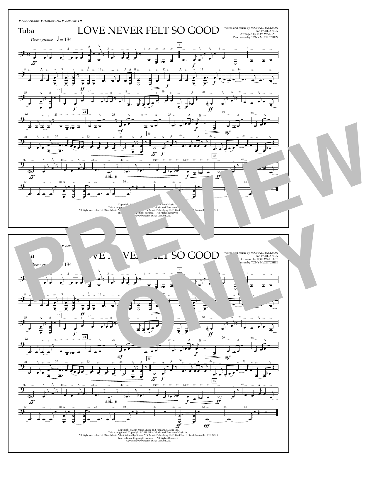 Produktbild zu: Love Never Felt So Good - Tuba