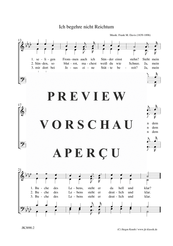 gallery: Ich begehre nicht Reichtum, , (Gemischter Chor)