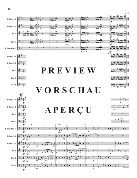 Product gallery: Page 11 of 21 Aria della battaglia , , (Double brass quintet)