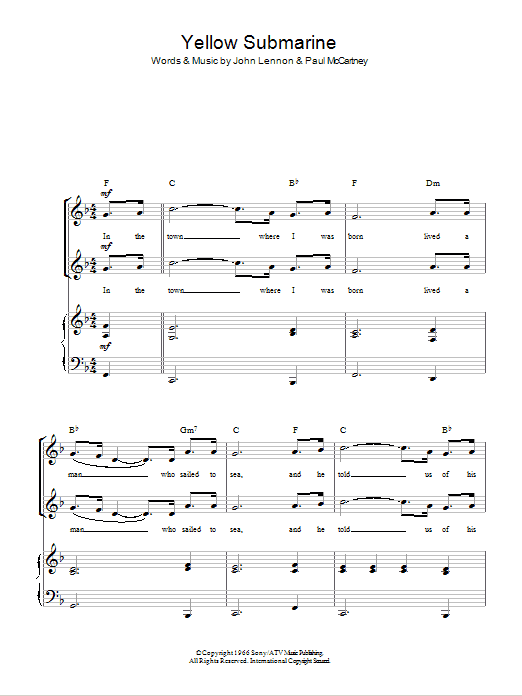 Produktbild zu: Yellow Submarine (arr. Rick Hein)