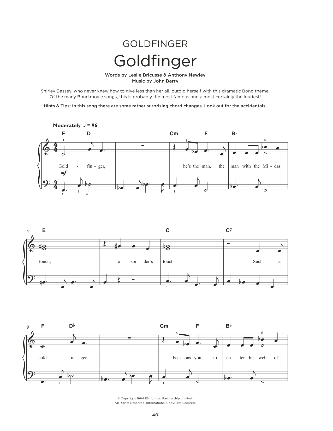 Produktbild zu: Goldfinger