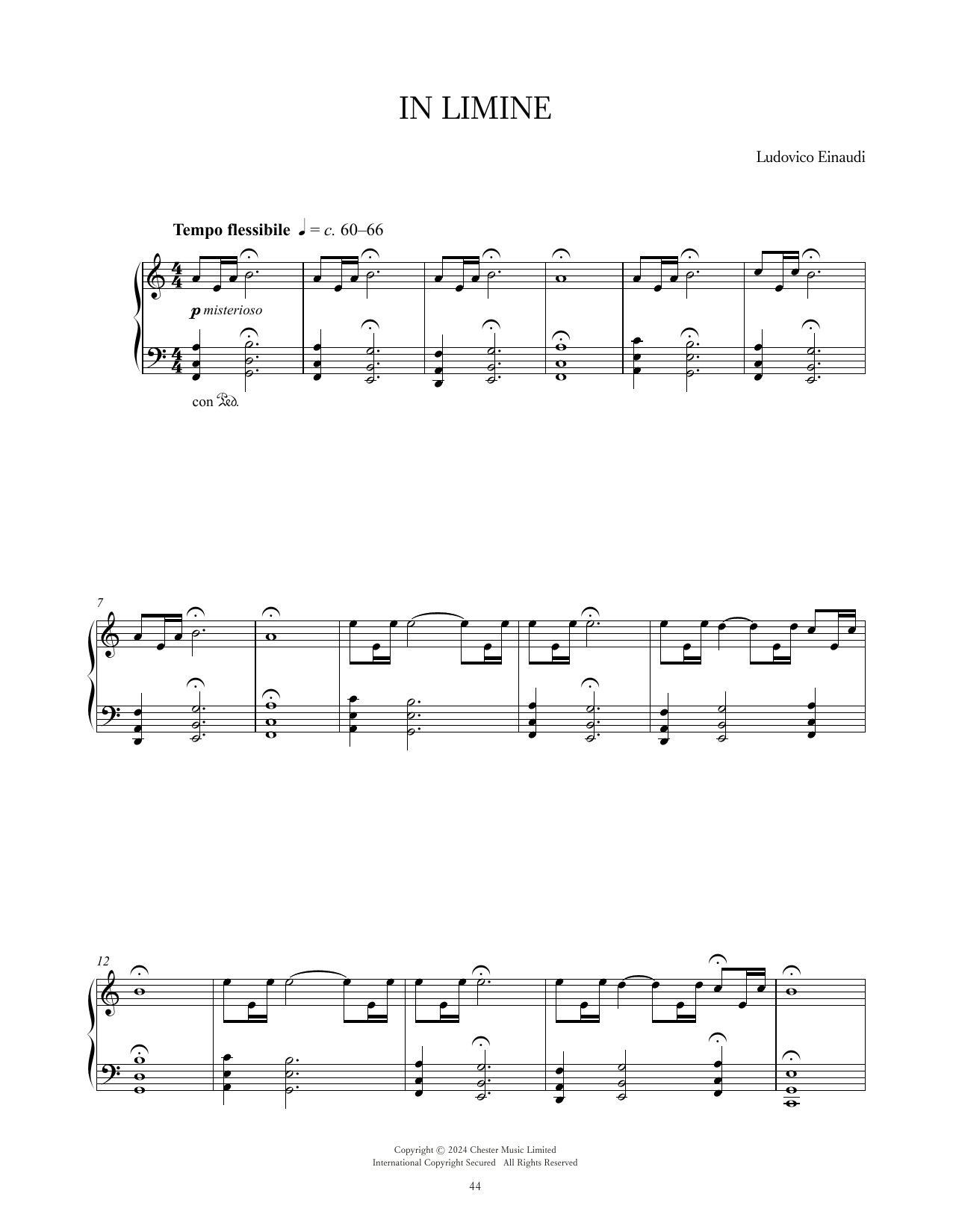 Produktgalerie: Seite 1 von 1 In Limine, Ludovico Einaudi, Klavier