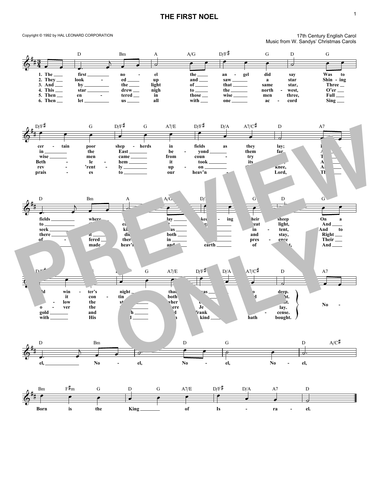 Product gallery: Page 1 of 1 The First Noel, 17th Century English Carol