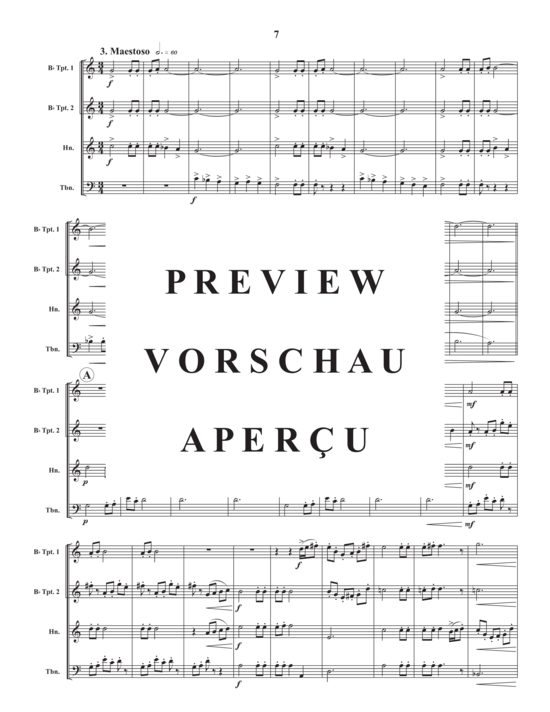 Produktgalerie: Seite 9 von 21 Three Sketches , , (Blechbläser Quartett)