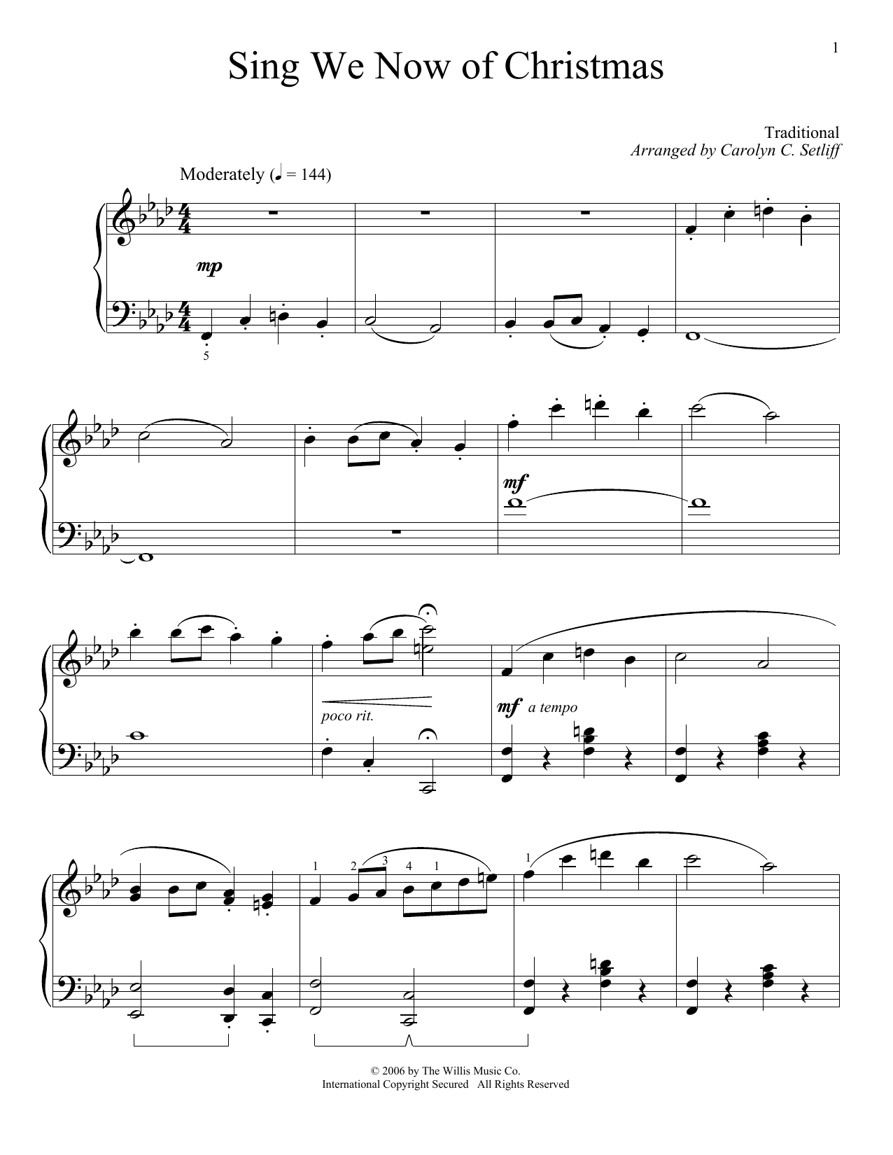 Product picture to: Sing We Now Of Christmas