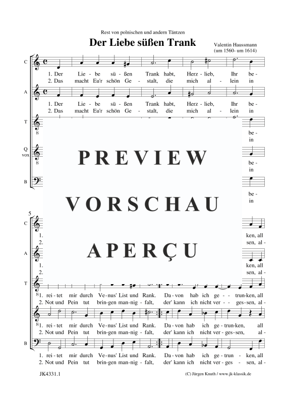Product gallery: Page 2 of 3 Der liebe süßen Trank, , Mixed Choir 5-Part Catqb