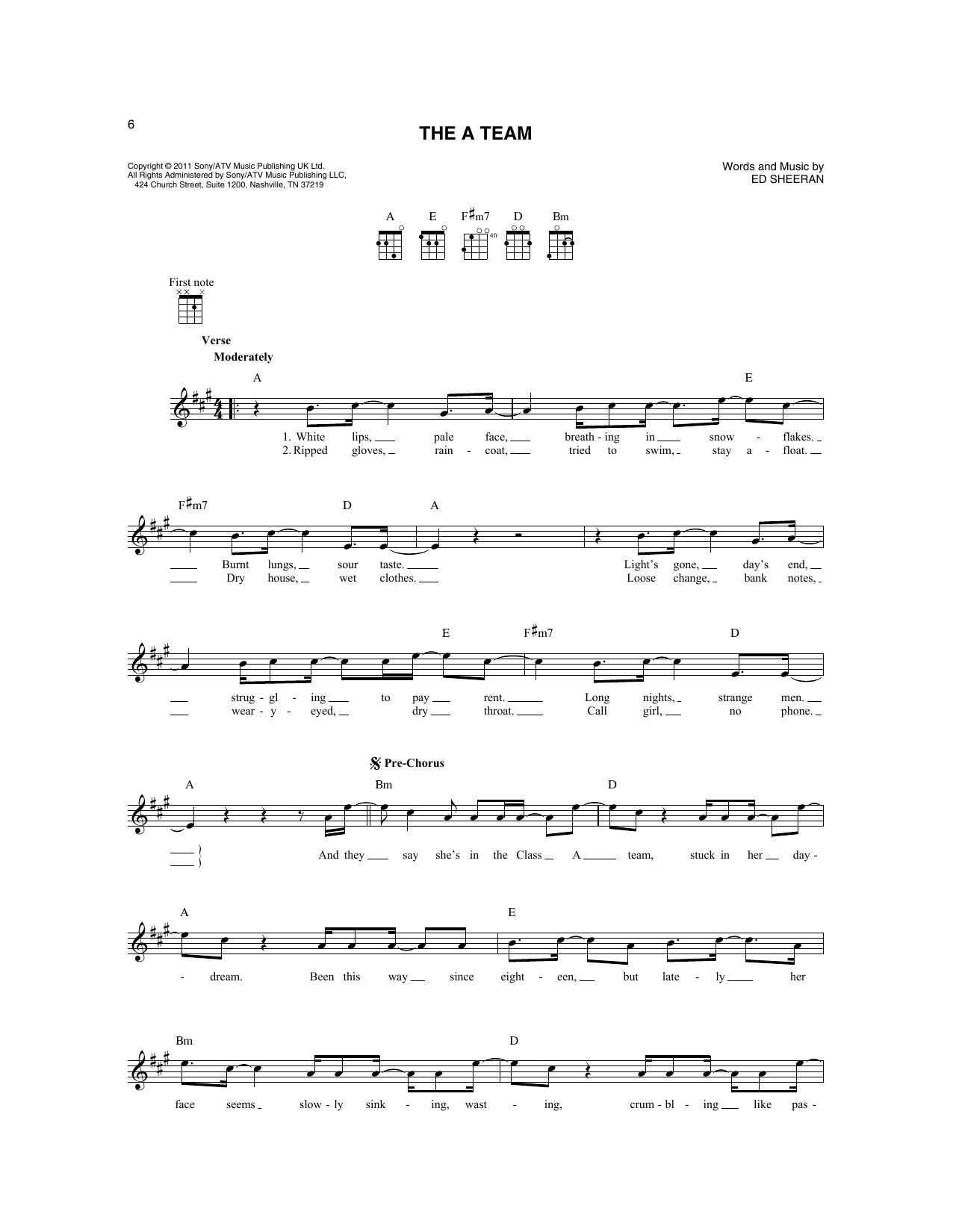 Produktbild zu:  The A Team - Ed Sheeran