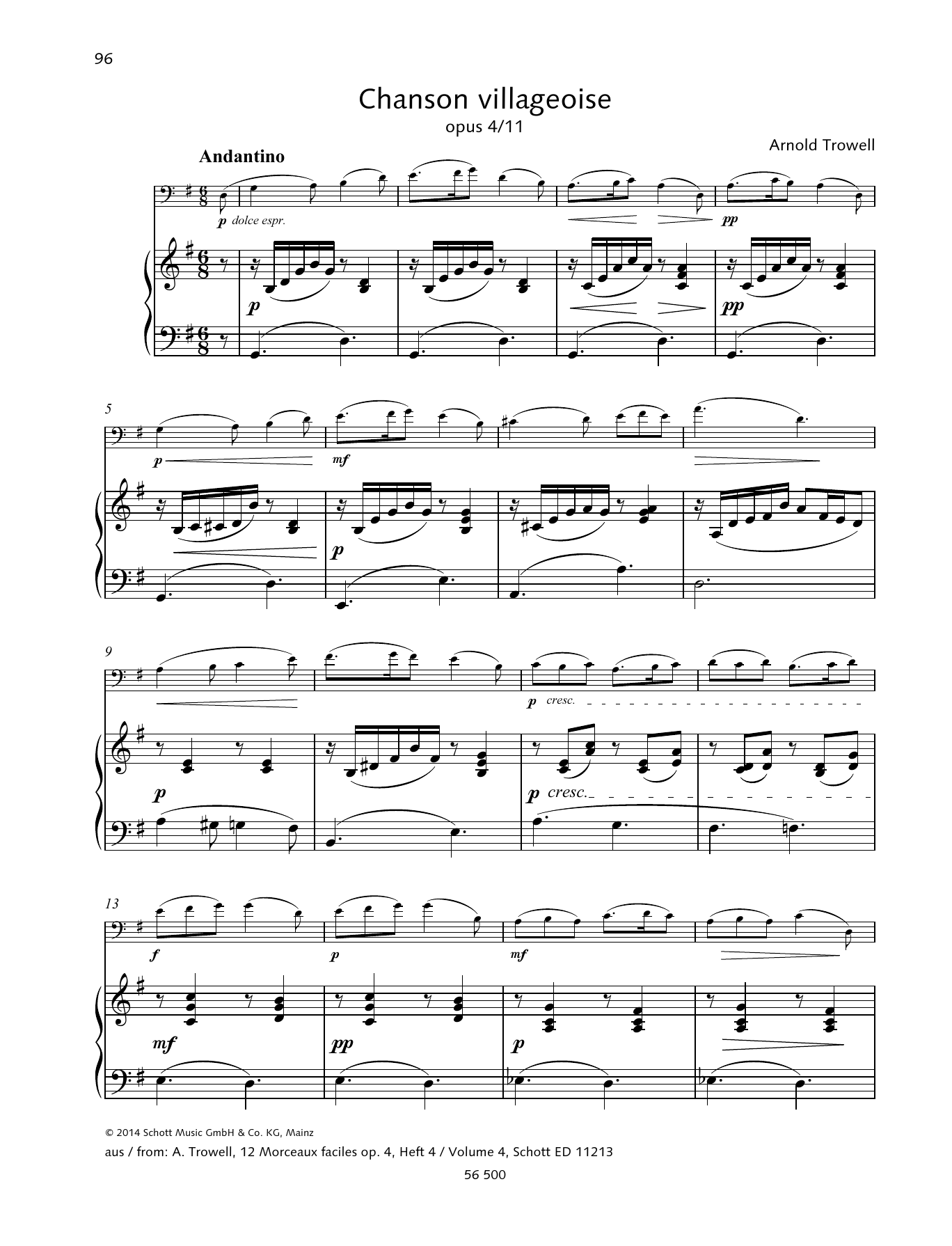 Produktbild zu: Chanson villageoise