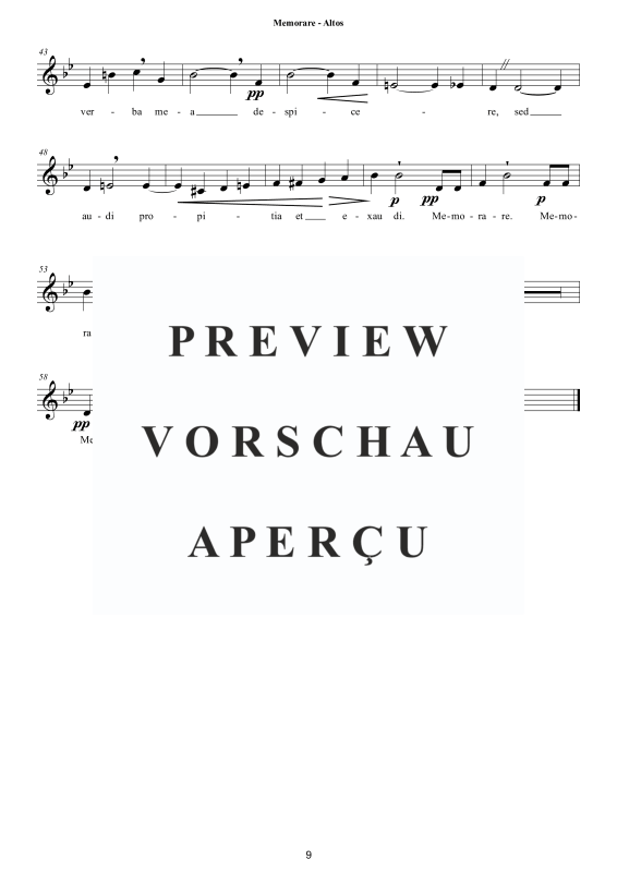 Product gallery: Page 10 of 11 Memorare - Gebet zur Jungfrau Maria von Bernard von Clairvaux, , Mixed Choir A Cappella