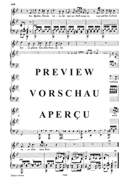 Product gallery: Page 3 of 3 Der Blumenbrief D.622, , Medium Voice and Piano