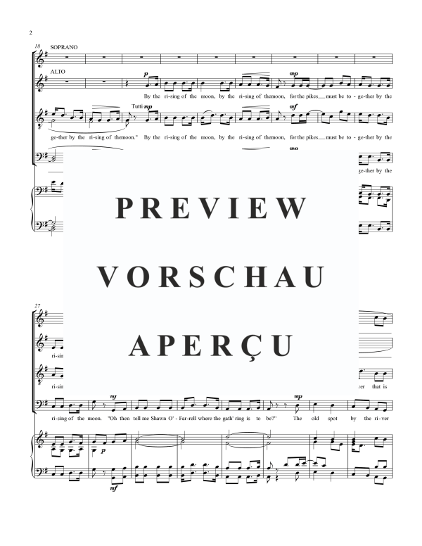 Produktgalerie: Seite 4 von 11 The Rising of the Moon, , Gemischter Chor