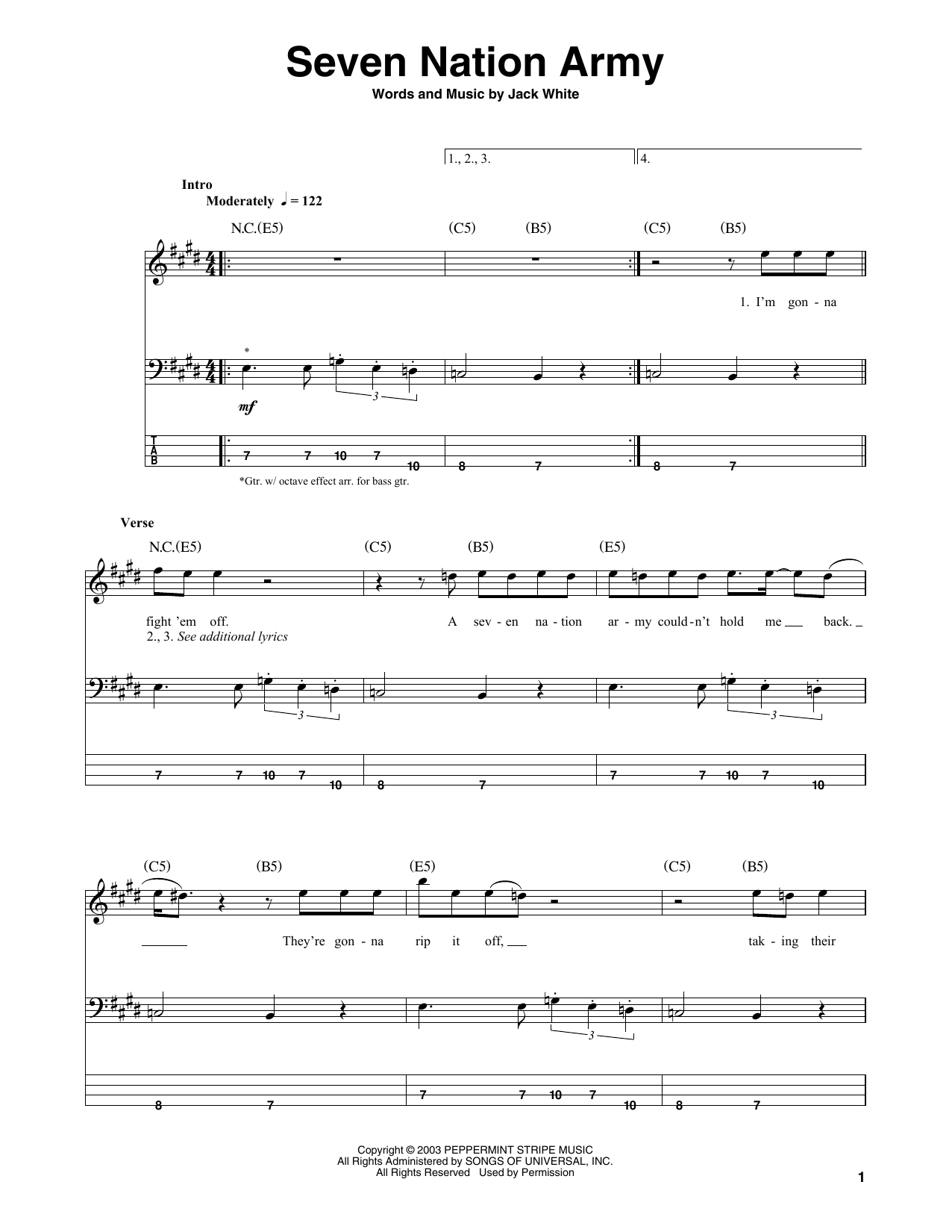 Produktbild zu: Seven Nation Army