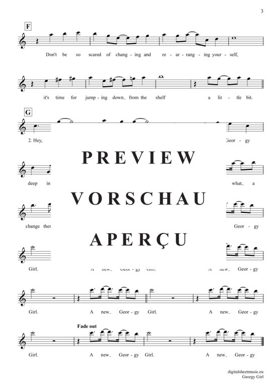 Produktgalerie: Seite 4 von 4 Georgy Girl , Seekers, The, (Oboe)