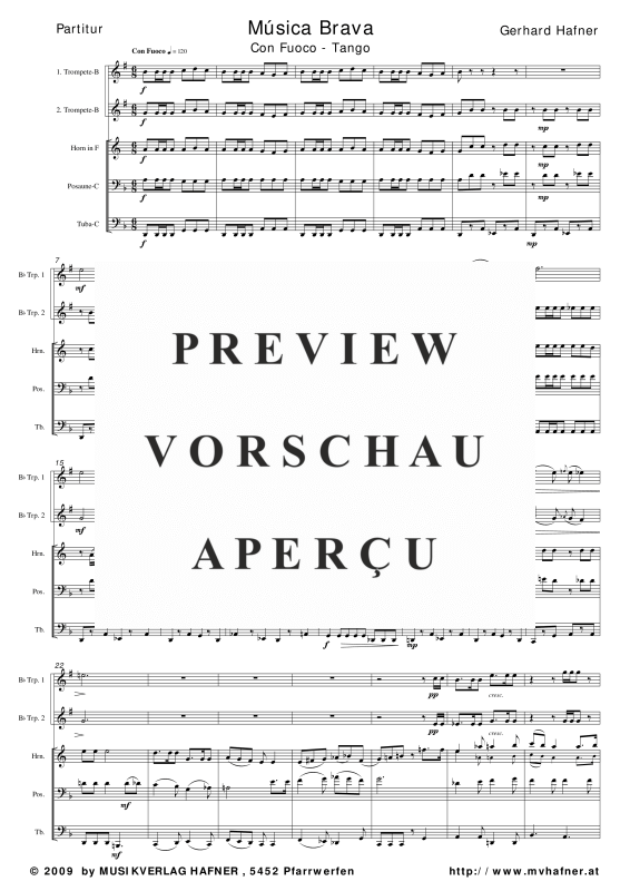 Produktgalerie: Seite 6 von 11 Música Brava, , (Blechbläser Quintett)