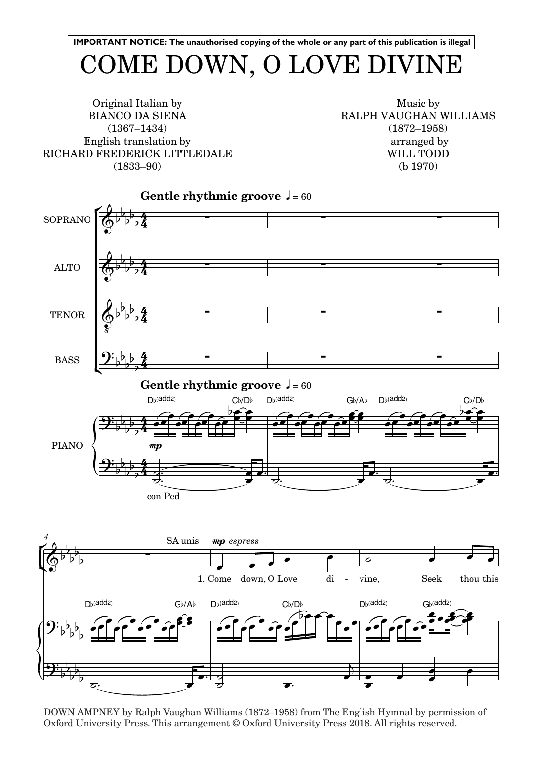 Produktbild zu: Three Jazz Hymns (Come Down, O Love Divine; God Is Love/Love Divine; Let All Mortal Flesh)