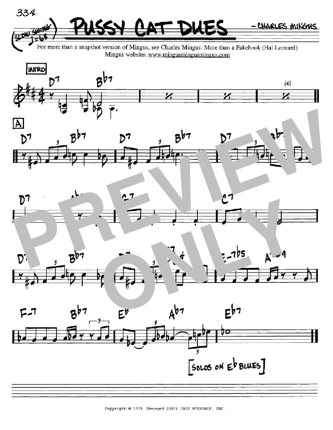 Produktbild zu: Pussy Cat Dues