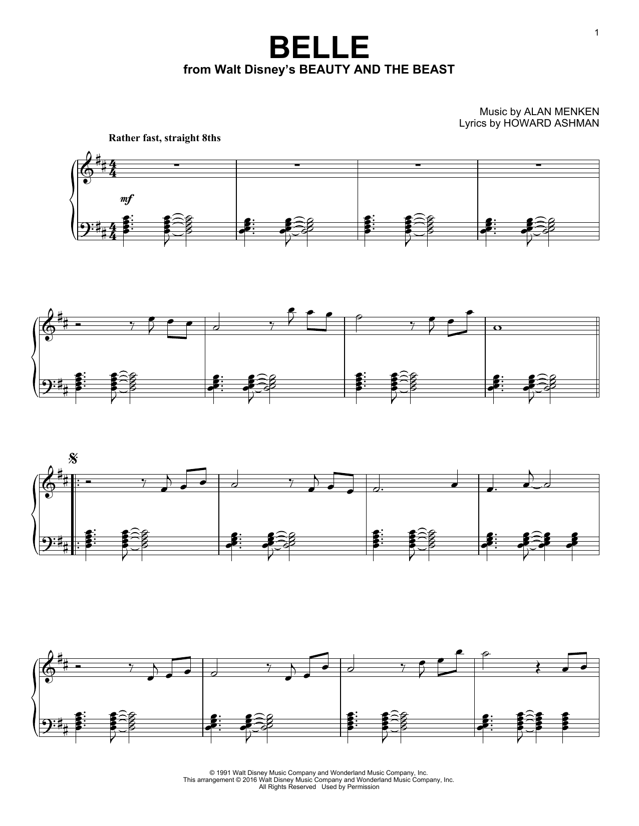 Produktbild zu: Belle [Jazz version] (from Beauty And The Beast)